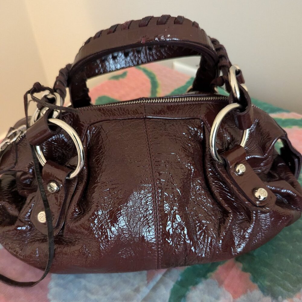 Burgundy/raisin Francesco Biasia handbag